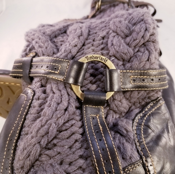AMAZING CABLE KNIT AND LEATHER HARNESS TIMBERLAND 88310 WOMEN BOOTS SIZE 10 M - Picture 8 of 11